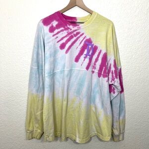 Disneys’s x Spirit Jersey Pastel Cotton Candy Tie Dye Long Sleeve T-Shirt XL